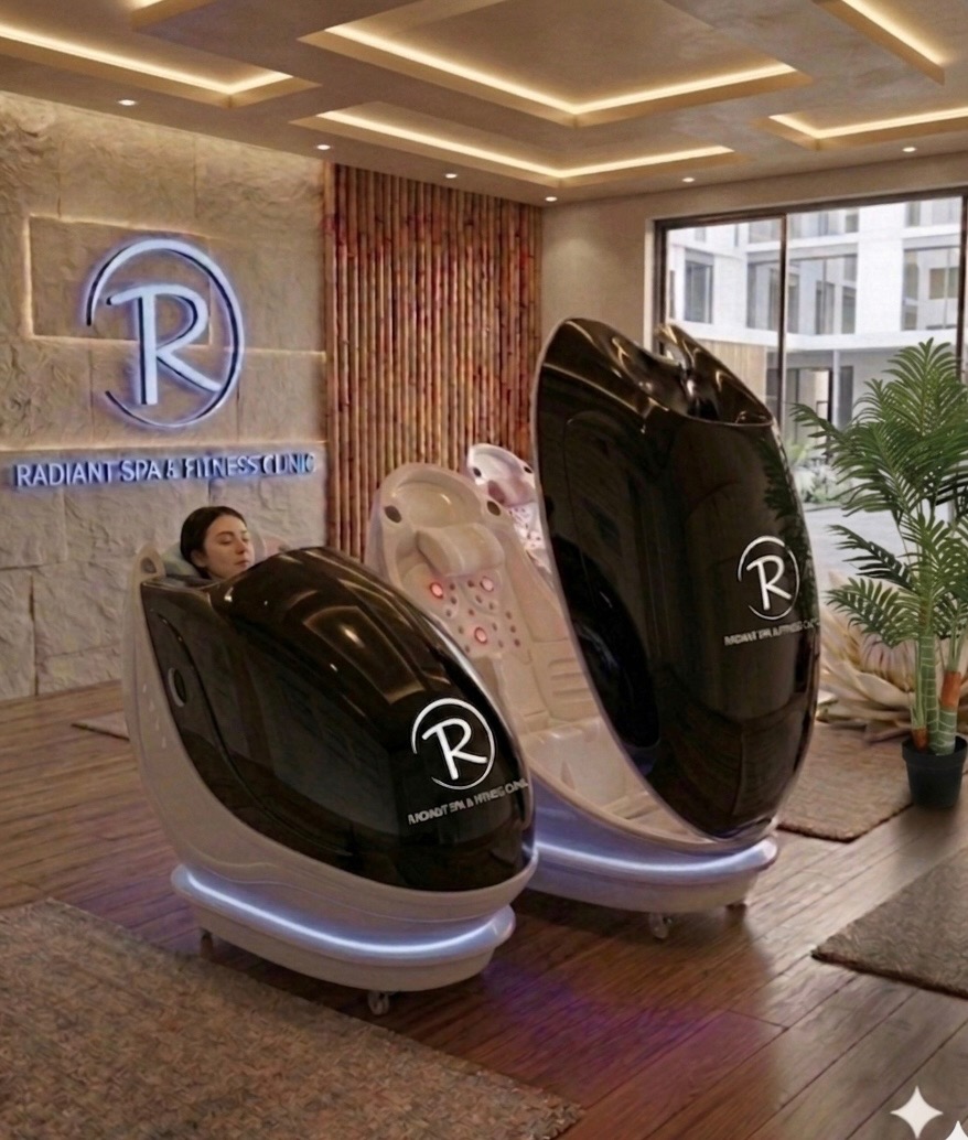 Radiant Spa EMslim treatment session